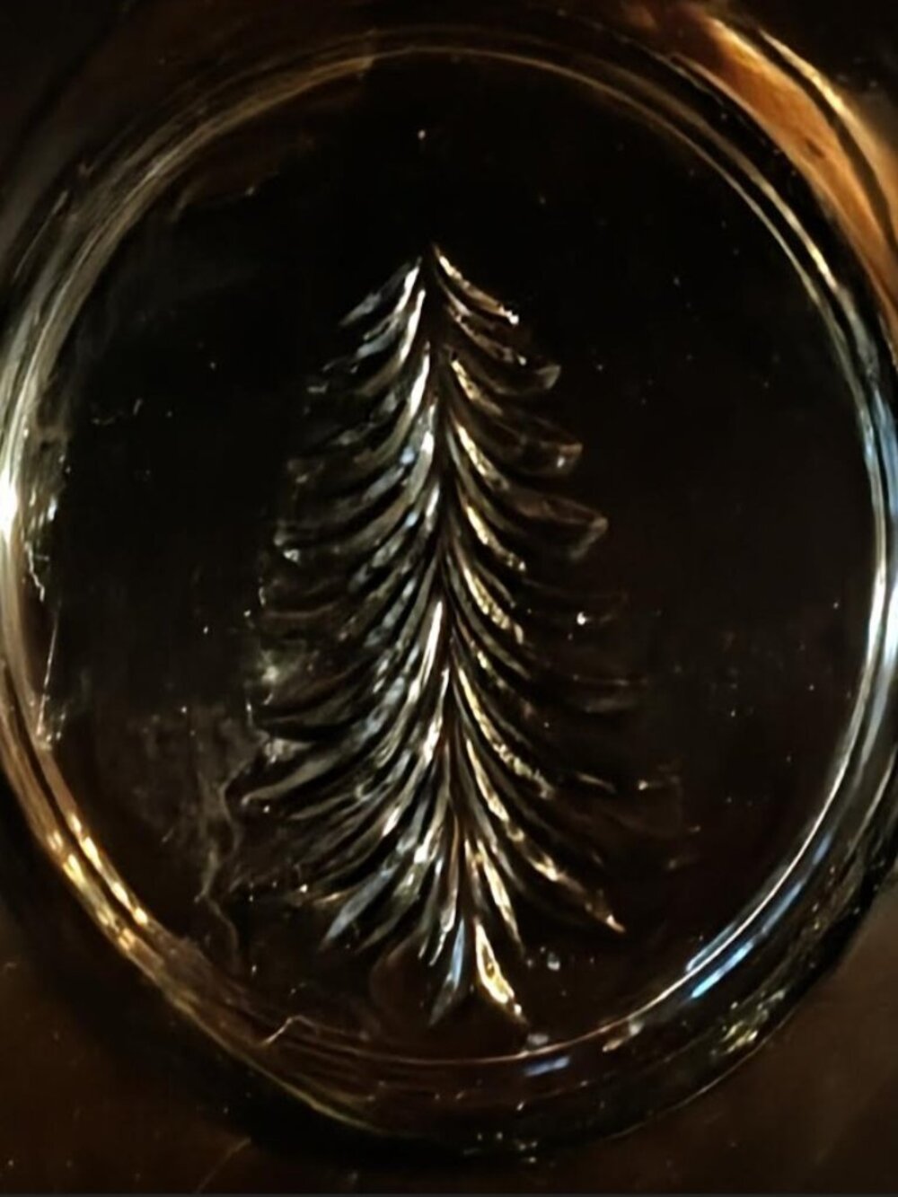 INDIANA GLASS Holiday Classics Dessert Plates - Set of 4 - Christmas Tree - EVC - Picture 3 of 4